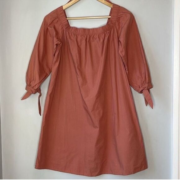 Abercrombie & Fitch Poplin Off The Shoulder Mini Dress Doen Rudy Jude - Picture 2 of 8